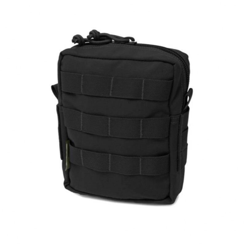 MEDIUM MOLLE UTILITY POUCH ZIPPED - BLACK