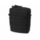 MEDIUM MOLLE UTILITY POUCH ZIPPED - BLACK