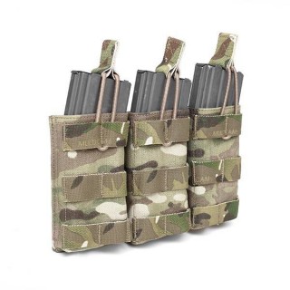 TRIPLE FAST OPEN MAGAZINE POUCH - MULTICAM
