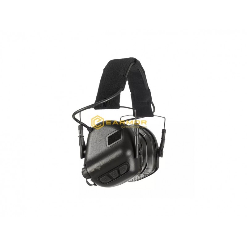 EARMOR CUFFIA DI PROTEZIONE ACUSTICA ELETTRONICA M31 PLUS - NERA