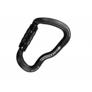 CARABINA ALUMINUM - FERRATA TWIST LOCK - BLACK CARABINA ALUMINUM - FERRATA TWIST LOCK - BLACK