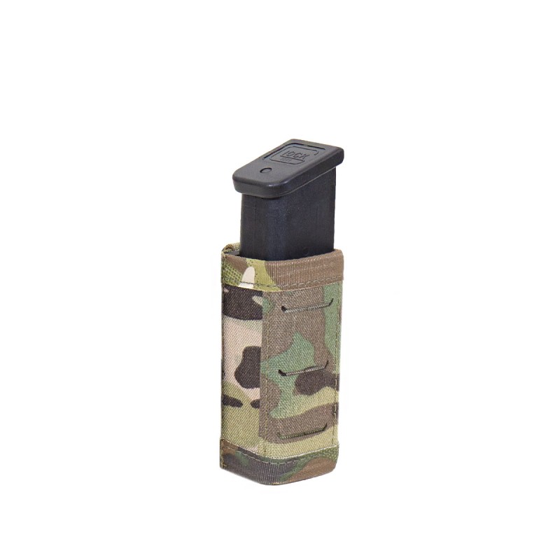 SINGLE SNAP MAG POUCH - LASER CUT - 9MM SHORT - MULTICAM