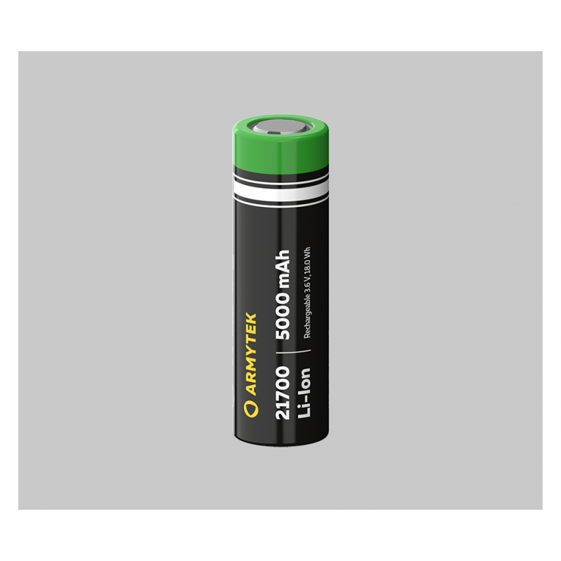 ARMYTEK BATTERIA 21700 - LI-ION - 5000 MAH (SENZA PROTEZIONE PCB) ARMYTEK BATTERIA 21700 - LI-ION - 5000 MAH (SENZA PROTEZIONE PCB)