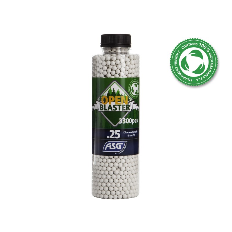 Open Blaster Pallini biodegradabili da 0.25G - 3300 pz. - Bianchi