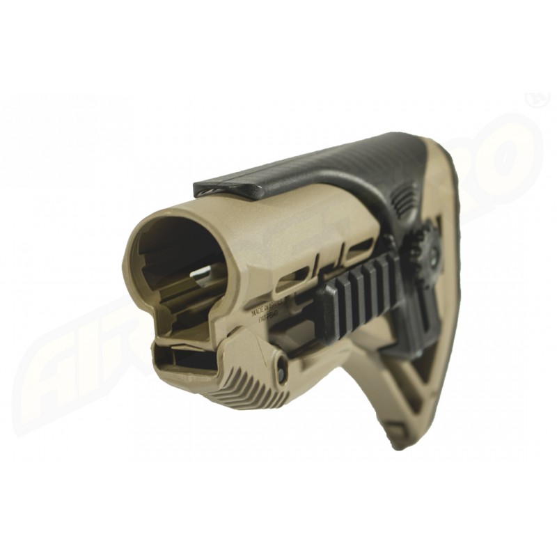 PAT PENTRU AR15 / M16 / M4 STYLE - SHOCK ABSORBING / RAIL - TAN