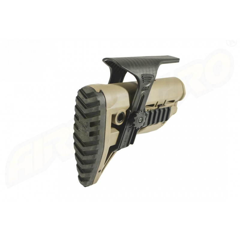 PAT PENTRU AR15 / M16 / M4 STYLE - SHOCK ABSORBING / RAIL - TAN