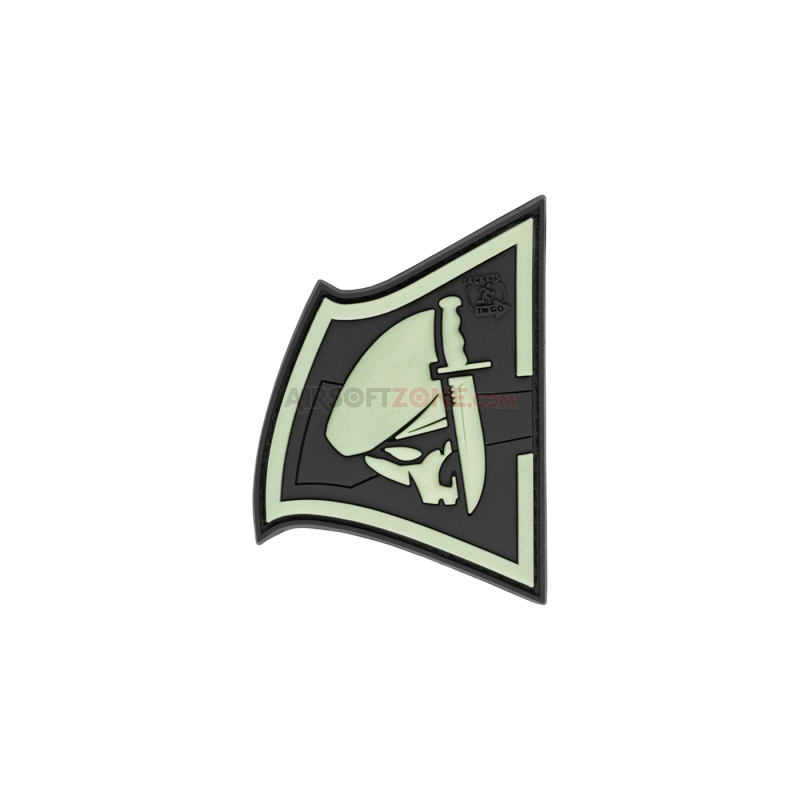 PATCH CAUCIUCAT - REBEL SKULL - GLOW IN THE DARK