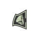 PATCH CAUCIUCAT - REBEL SKULL - GLOW IN THE DARK