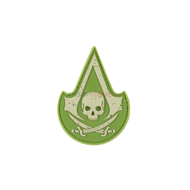 PATCH CAUCIUC - ASSASSIN SKULL - MULTICAM