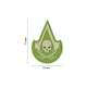 PATCH CAUCIUC - ASSASSIN SKULL - MULTICAM