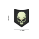PATCH CAUCIUCAT - SOF SKULL - GLOW IN THE DARK