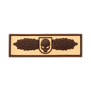 PATCH CAUCIUCAT - SOF SKULL BADGE - DESERT