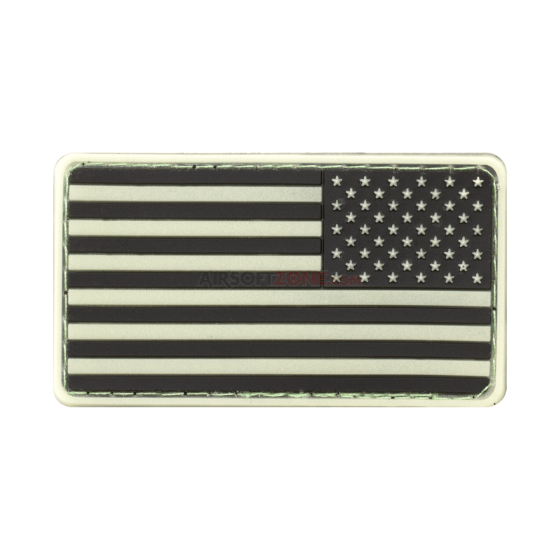 PATCH CAUCIUCAT - US FLAG - GLOW IN THE DARK