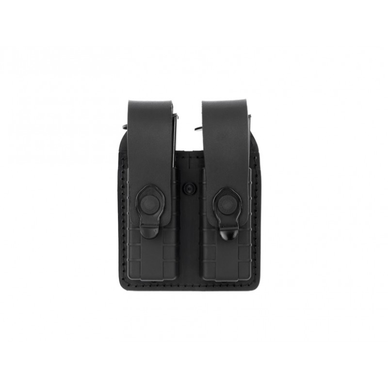 PORT INCARCATOR DUBLU INCHIS DIN POLIMER - PENTRU CZ P09 - SISTEM MOLLE - BLACK