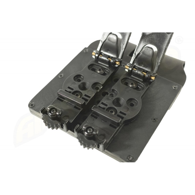 KING COBRA PORTA CARICATORE CHIUSO DOPPIO IN POLIMERO A DOPPIA C - PER GLOCK 17 - SISTEMA MOLLE - NERO