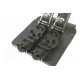 KING COBRA PORTA CARICATORE CHIUSO DOPPIO IN POLIMERO A DOPPIA C - PER GLOCK 17 - SISTEMA MOLLE - NERO