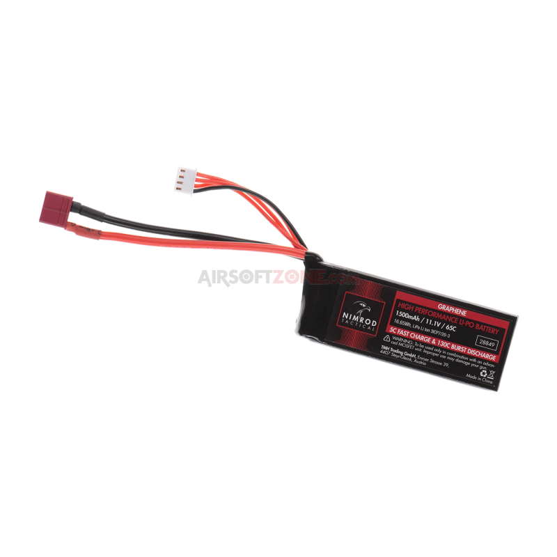 Nimrod Batteria LiPo  11.1V-1500 mAh - 65C - Graphene T-PLUG