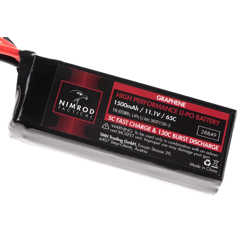 Nimrod Batteria LiPo  11.1V-1500 mAh - 65C - Graphene T-PLUG