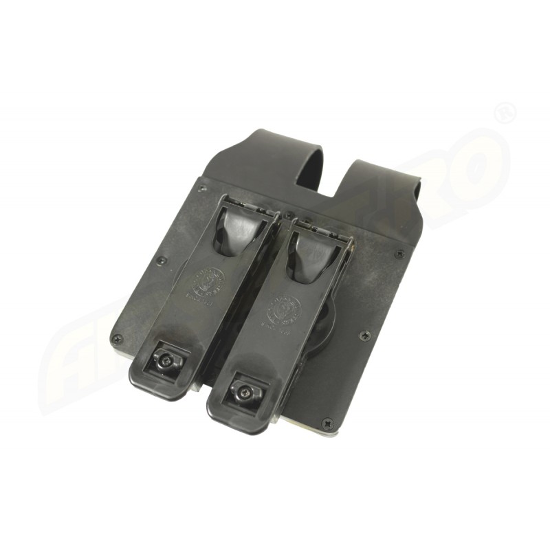 KING COBRA PORTA CARICATORE IN POLIMERO DOPPIA CHIUSA - PER BERETTA PX4 - SISTEMA MOLLE - NERO