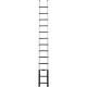 SCARA TELESCOPICA MODEL RESCUE - 4.1M - BLACK - STEP COVERS - TYPE B