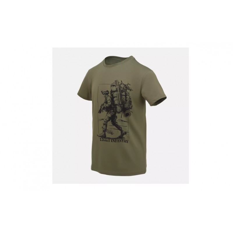 HELIKN TEX MAGLIETTA/T-SHIRT - LIGHT INFANTRY - VERDE OLIVA