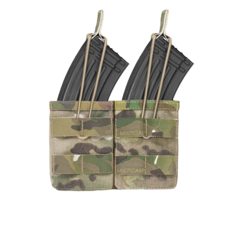 PORTA CARICATORE DOPPIO APERTO PER AK - 7.62MM - MULTICAM