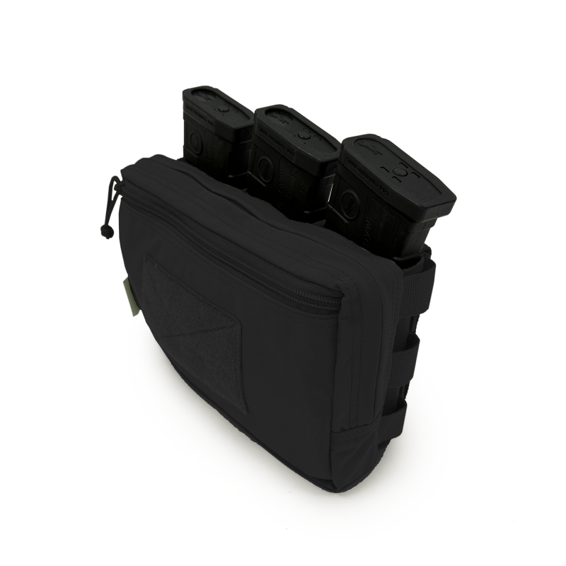 TRIPLO SNAP MAG UTILITY POUCH - NERO
