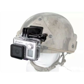 WOSPORT GO PRO MOUNT FOR HELMETS BLACK