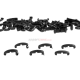 INDEX CLIPS - 60 PCS - BLACK