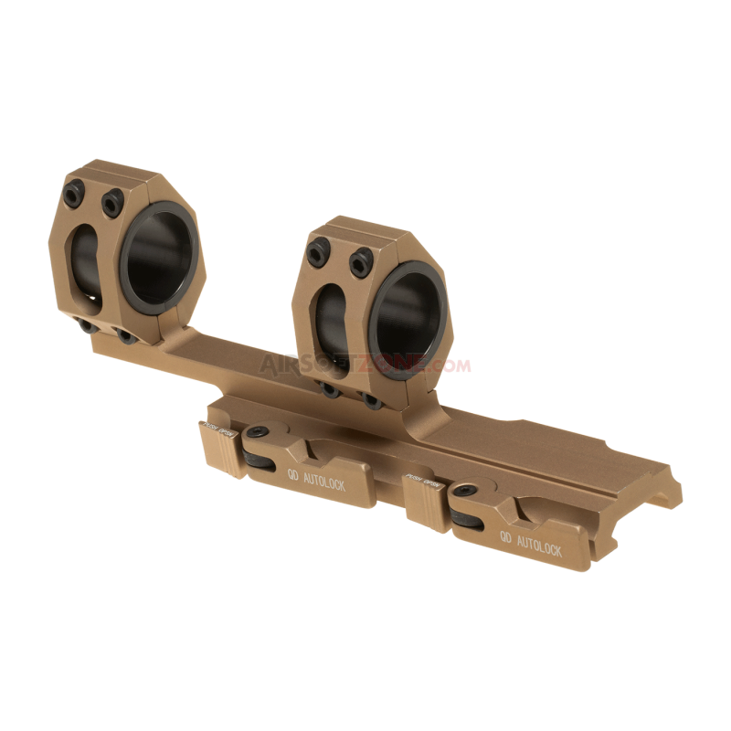 TACTICAL TOP RAIL EXTENDED MOUNT BASE 25.4MM / 30MM - DESERT