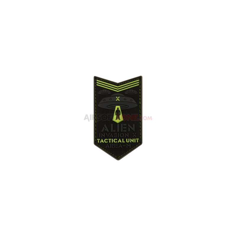 PATCH CAUCIUC ALIEN INVASION TACTICAL UNIT