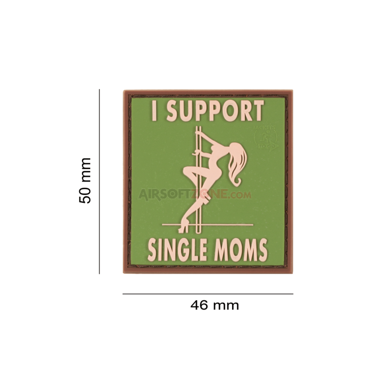 PATCH CAUCIUC - MESAJ I SUPPORT SINGLE MUMS - MULTICAM
