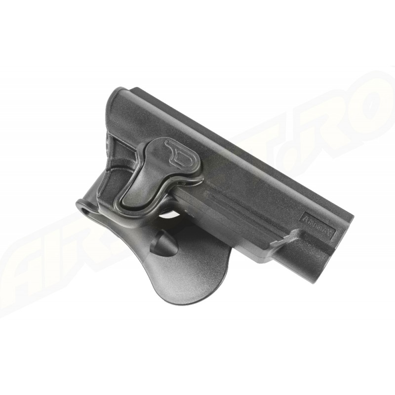 Amomax Fondina rigida in Polimero per Colt 1911 4″ - Nero