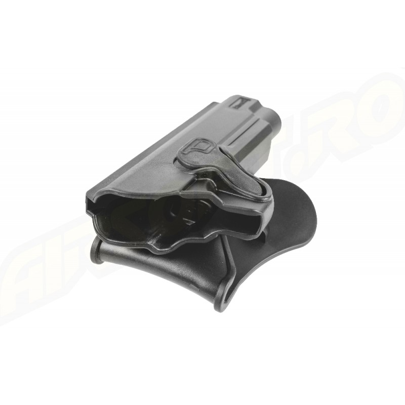 Amomax Fondina rigida in Polimero per Colt 1911 4″ - Nero