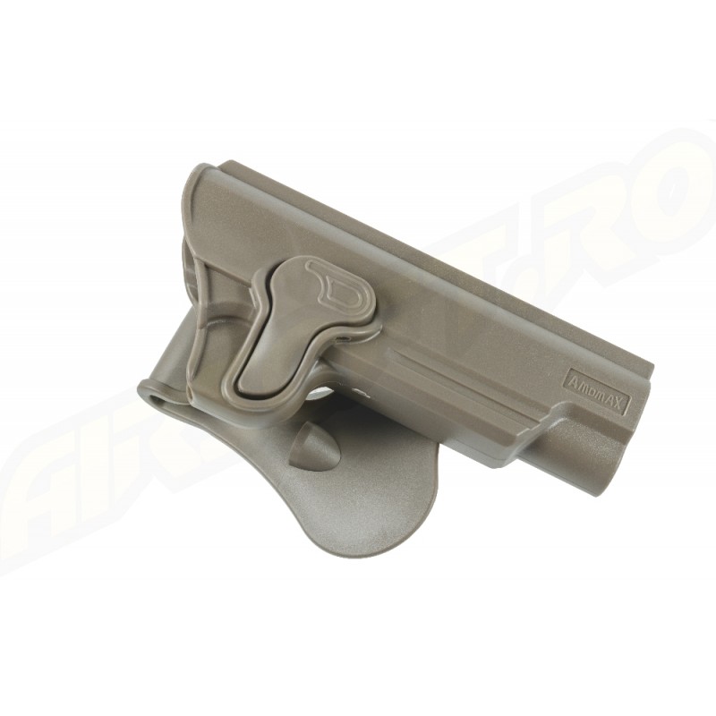 Amomax Fondina rigida in Polimero per Colt 1911 4″ - FDE