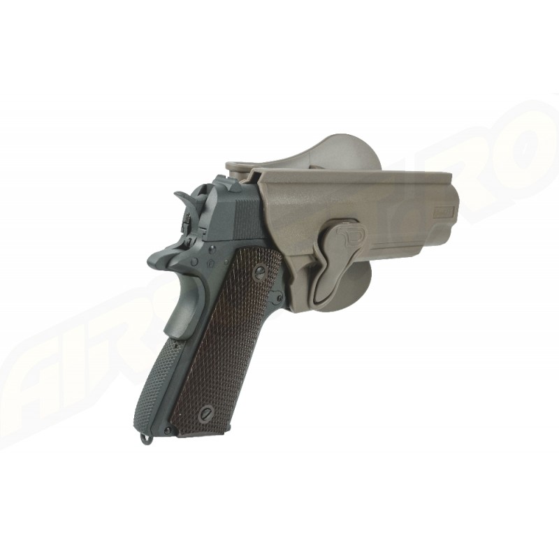 Amomax Fondina rigida in Polimero per Colt 1911 4″ - FDE