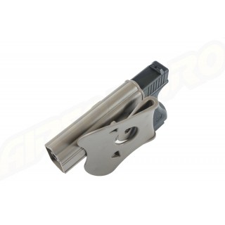 Amomax Fondina rigida in Polimero per Glock 17/22/31, serie KWA ATP, serie APS ACP - FDE