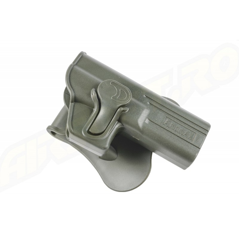 Amomax Fondina rigida in Polimero per Glock 17/22/31, serie KWA ATP, serie APS ACP - OD