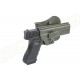 Amomax Fondina rigida in Polimero per Glock 17/22/31, serie KWA ATP, serie APS ACP - OD