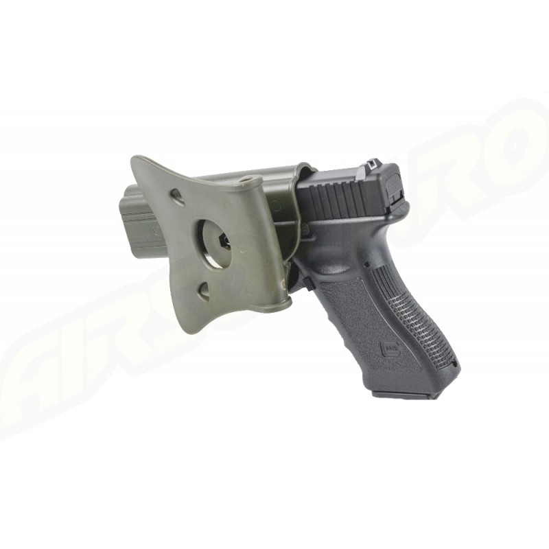 Amomax Fondina rigida in Polimero per Glock 17/22/31, serie KWA ATP, serie APS ACP - OD