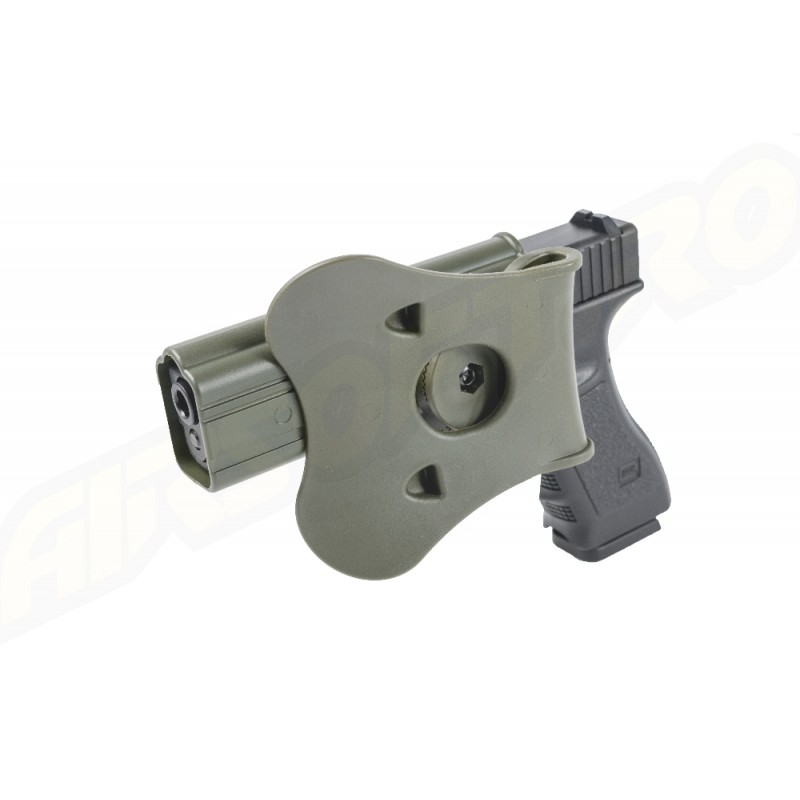 Amomax Fondina rigida in Polimero per Glock 17/22/31, serie KWA ATP, serie APS ACP - OD