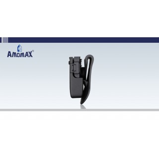 Amomax Porta-caricatore doppio in polimero per calibro 9 mm, .40, .45 - Nero