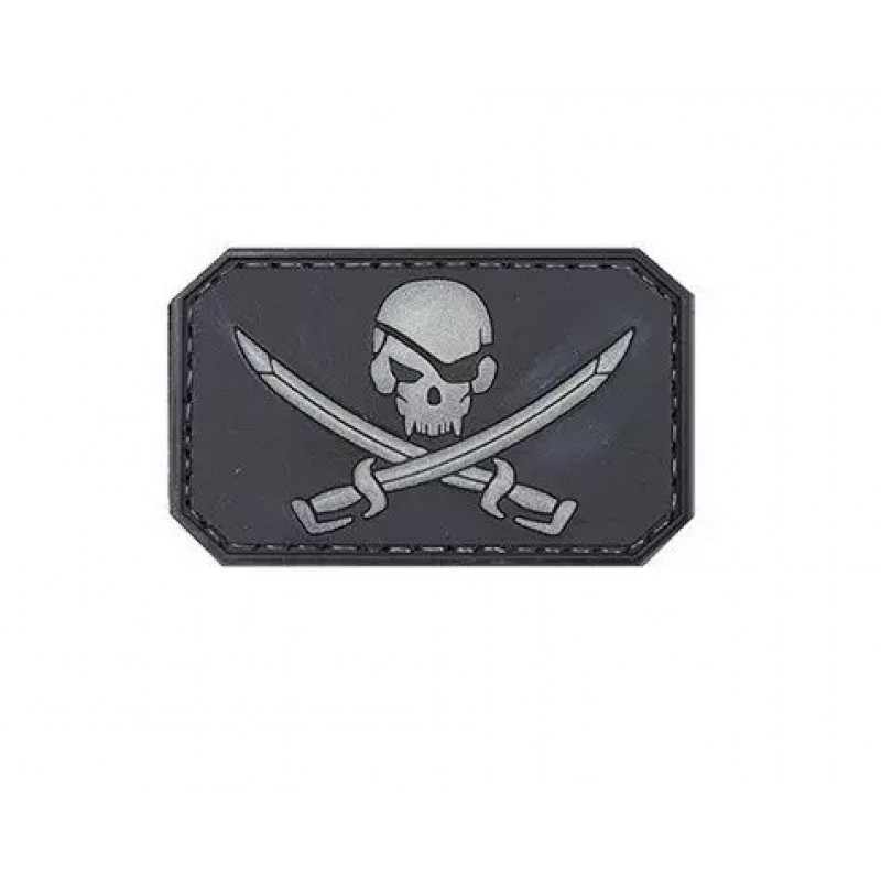 PATCH PIRATE SKULL 3D