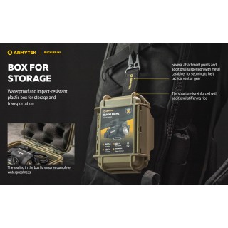 ARMYTEK TORCIA TATTICA MODELLO BUCKLER M1 - NERO