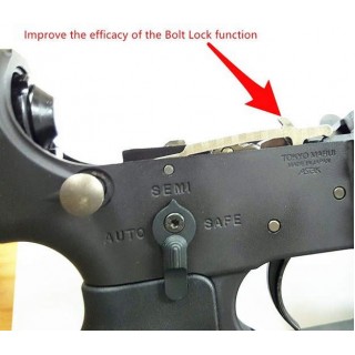 ANGRY GUN STEEL LIGHT WEIGHT BOLT STOP PLATE FOR TM M4A1 MWS