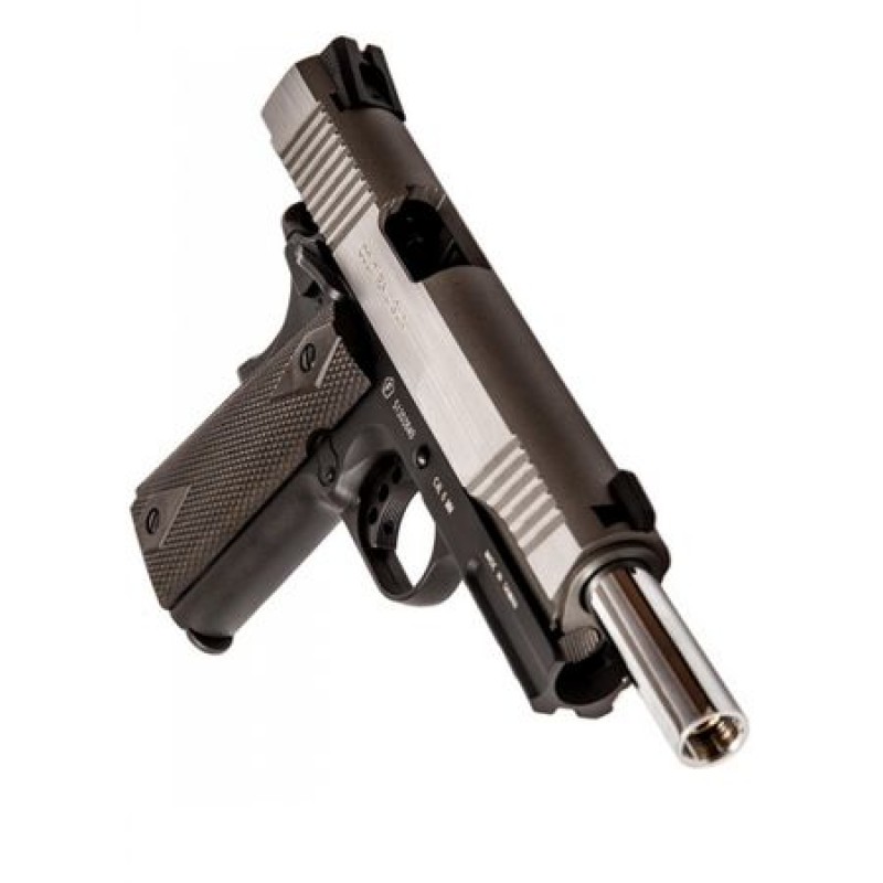 CYBERGUN PISTOLA SOFTAIR COLT 1911 RAIL GUN ® CO2 SCARRELLANTE BLACK DUAL TONE