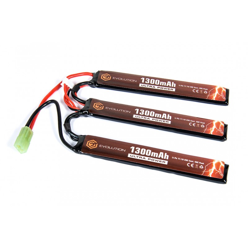 Evolution Batteria LiPo Ultra Power 11.1V - 1300mAh 20C - 40C Peak