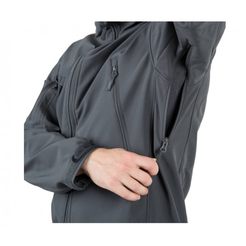 Helikon Tex Giacca GUNFIGHTER - SHARK SKIN WINDBLOCKER - NERO