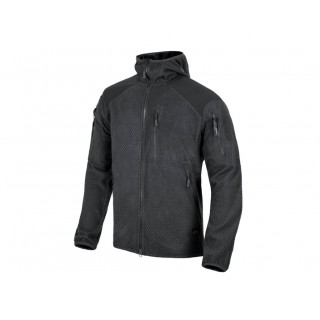 Helikon Tex ALPHA HOODIE JACKET - GRID FLEECE - BLACK