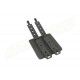 KING COBRA PORTA CARICATORE DOPPIO MOLLE ML - KYDEX - PER GLOCK17 - NERO